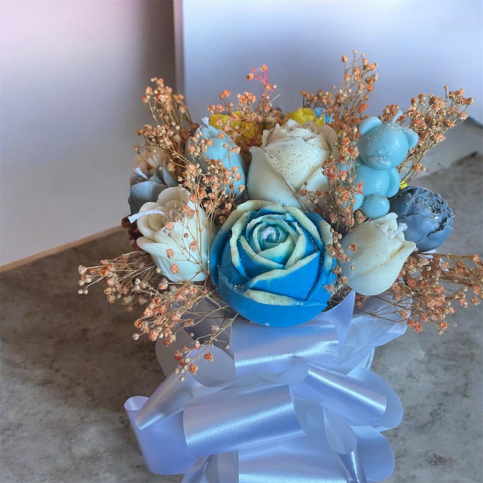 Bouquet Floral de Velas de Cera de Soja | Soff & Gaby