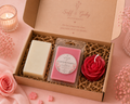 Pack Dulce Detalle | Wax Melts 50 g + jabón artesanal+ rosa de soja aromática